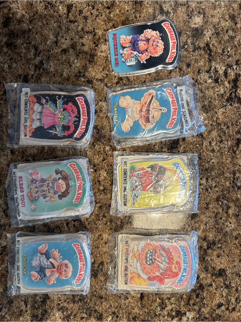 Vintage Topps Garbage Pail Kids Button Lot